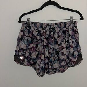 Lululemon Floral Hotty Hot Shorts